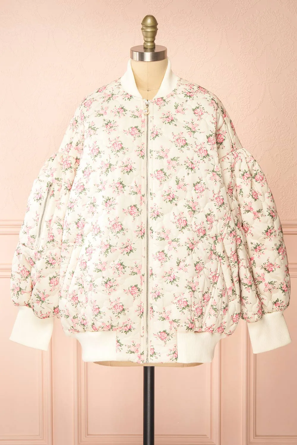 Rheane | Oversized Quilted Floral Jacket