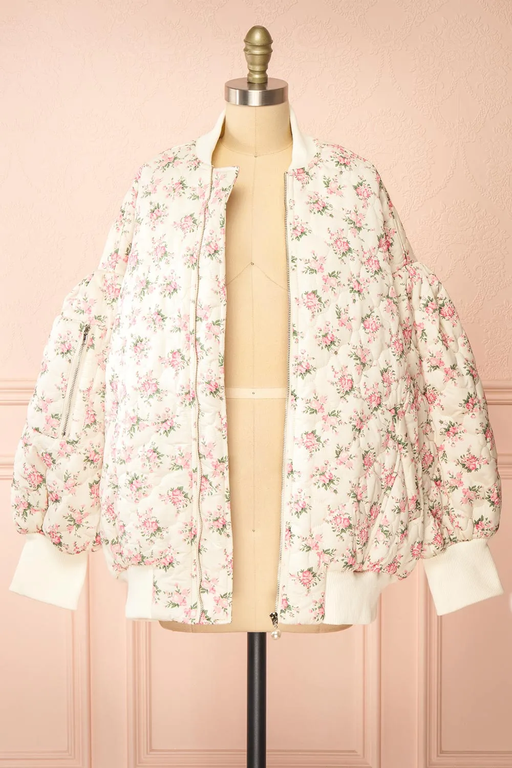 Rheane | Oversized Quilted Floral Jacket