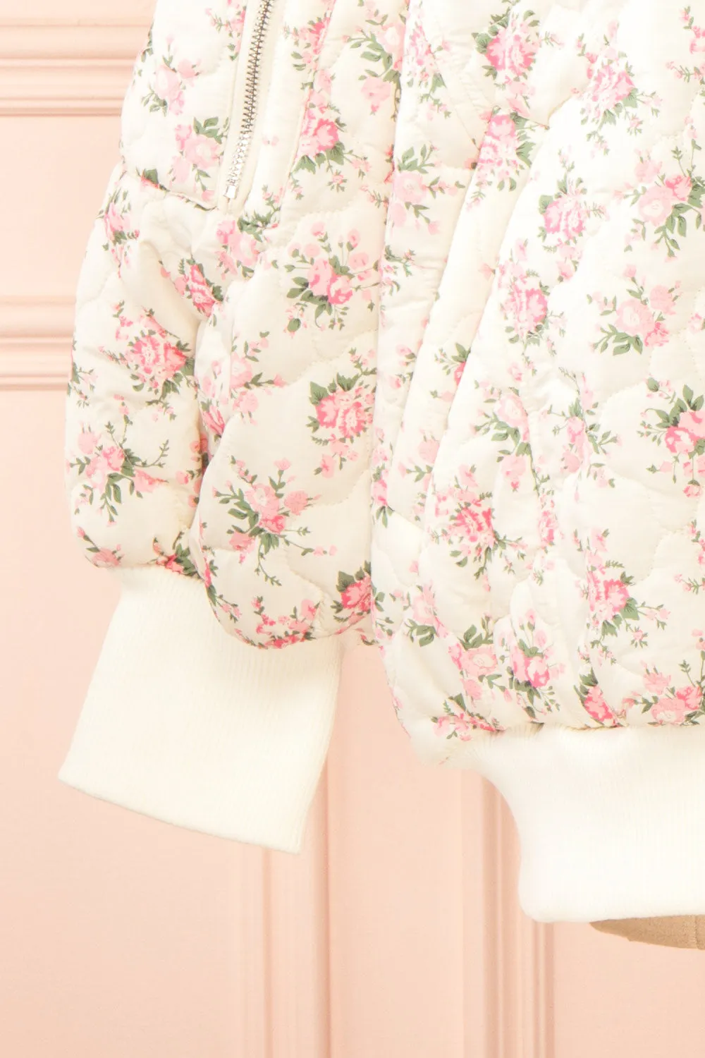 Rheane | Oversized Quilted Floral Jacket