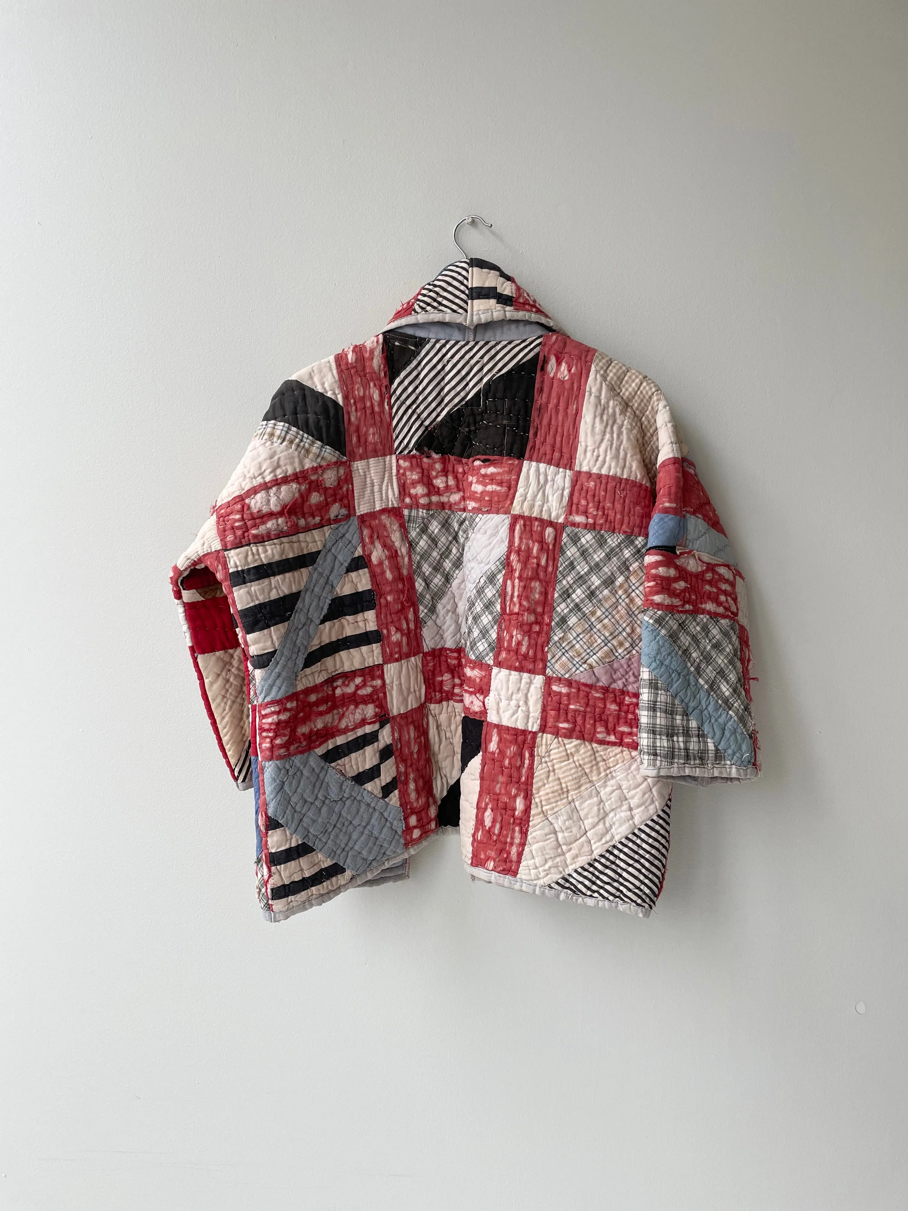 Roman Stripes Handmade Quilt Coat