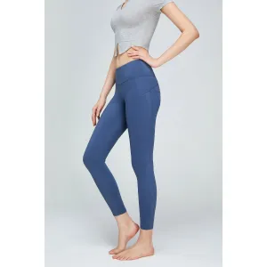 Seam Detail Wide Waistband Sports Leggings