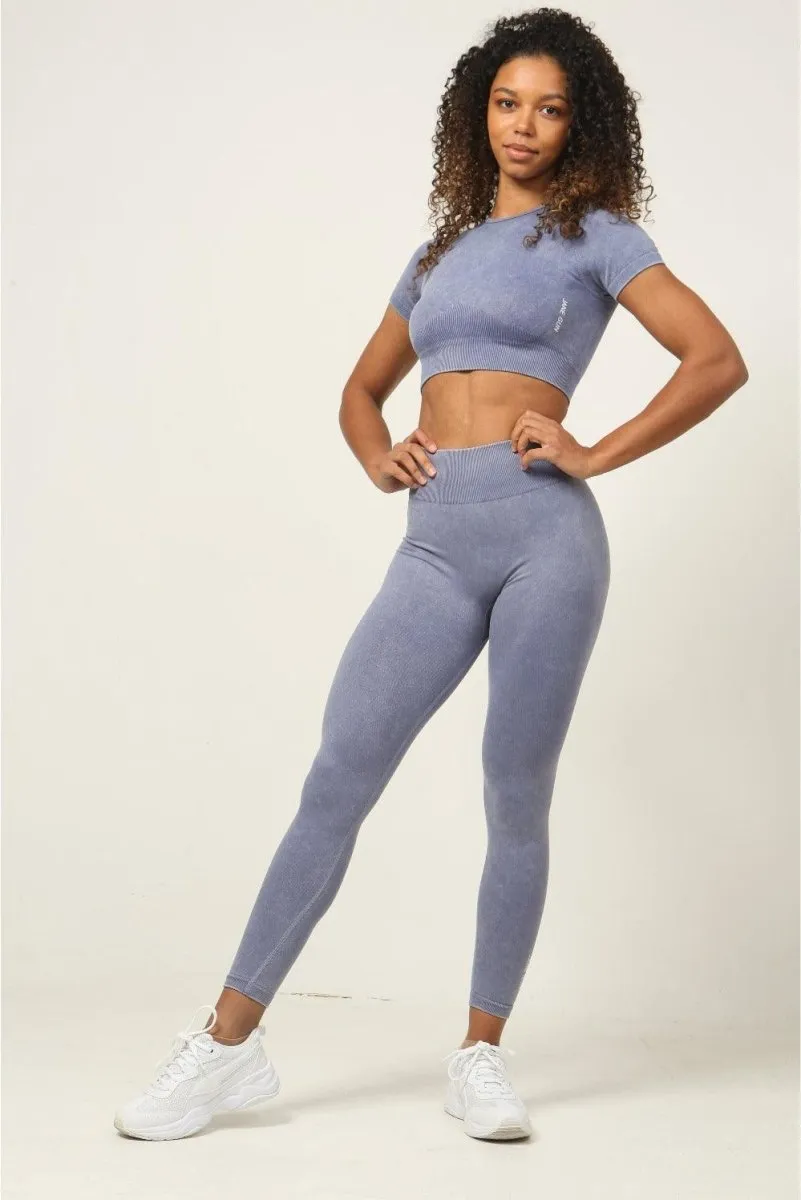 Seamless Leggings - Denim Blue