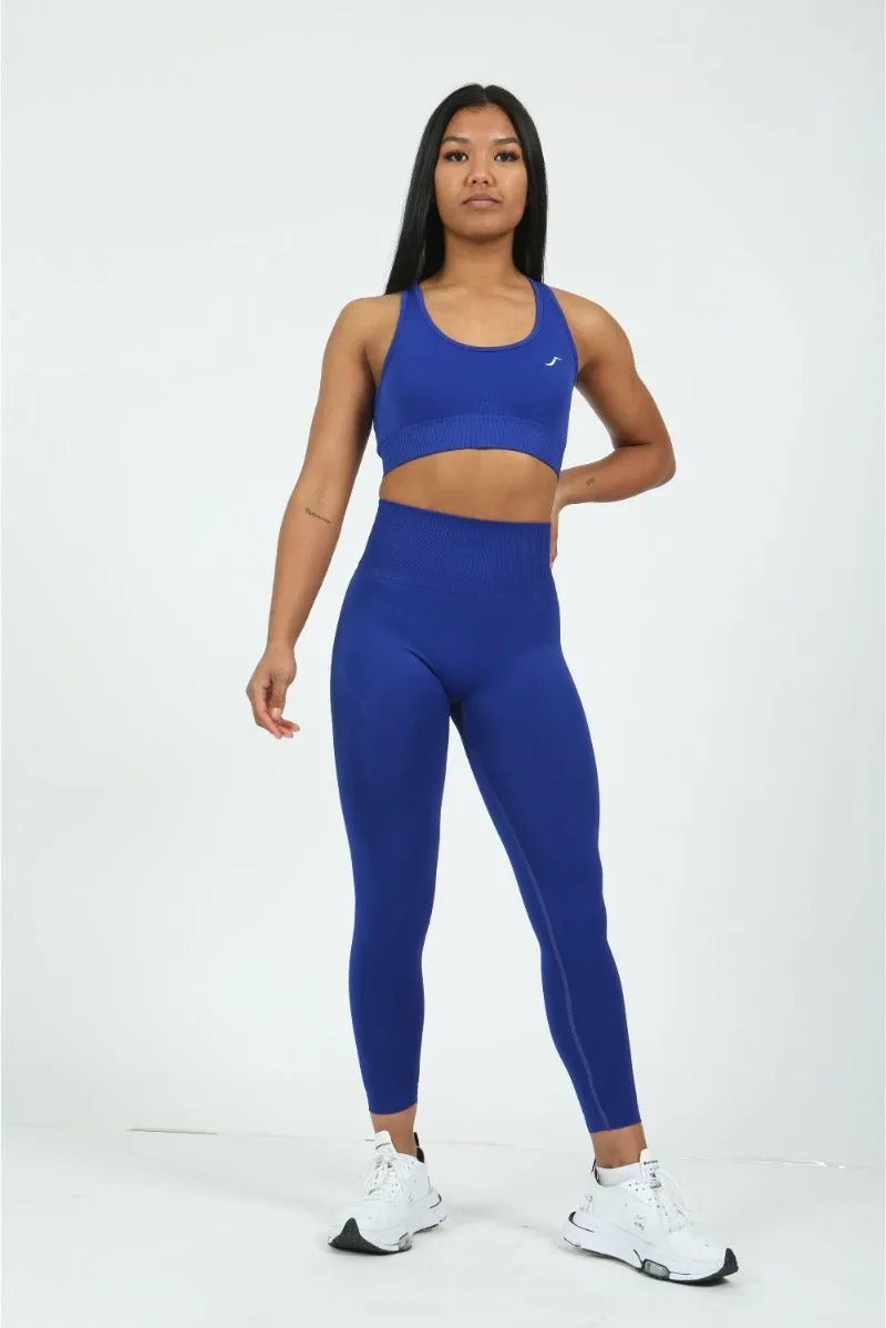 Seamless Leggings - High Waist - Royal Blue