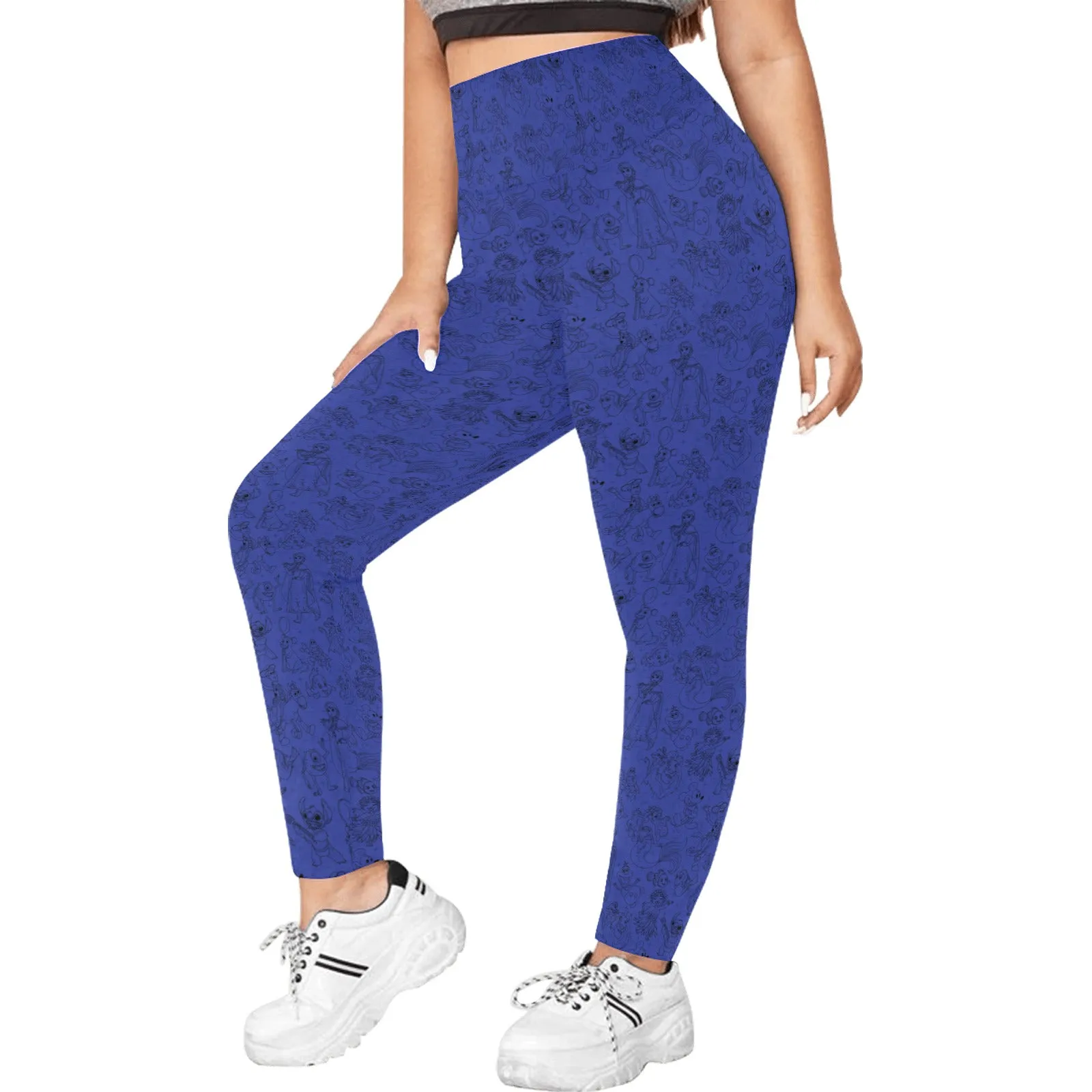 Sketches Women's Plus Size Athletic Leggings