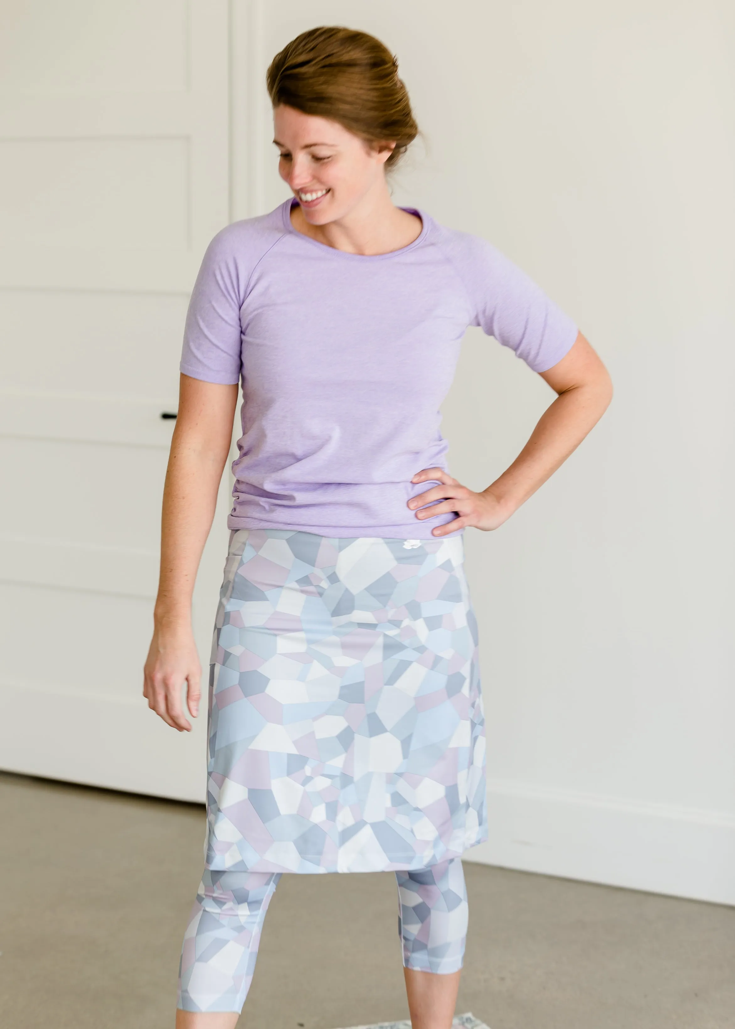 Snoga FIT Shattered Print Sport Skirt - FINAL SALE