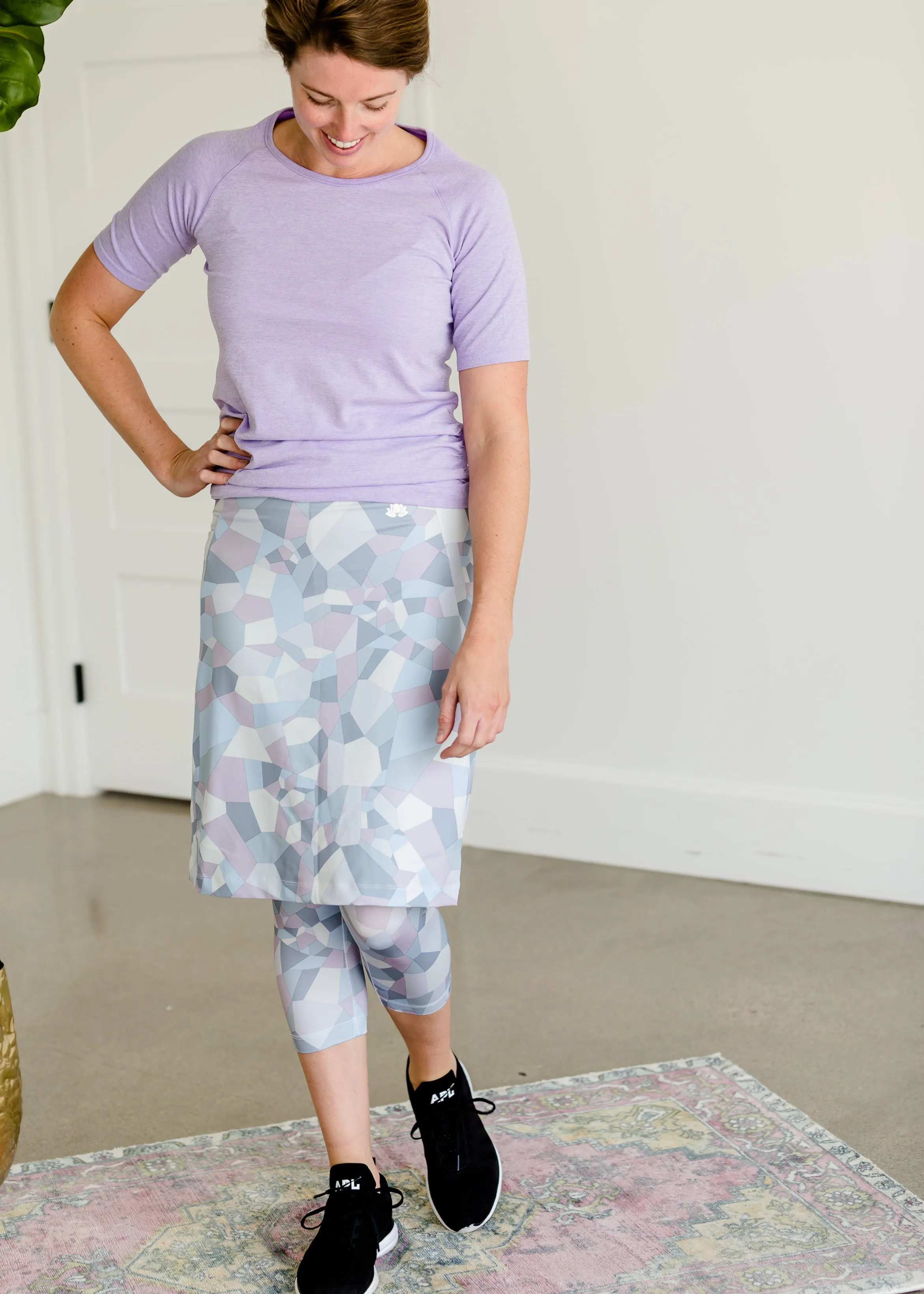 Snoga FIT Shattered Print Sport Skirt - FINAL SALE