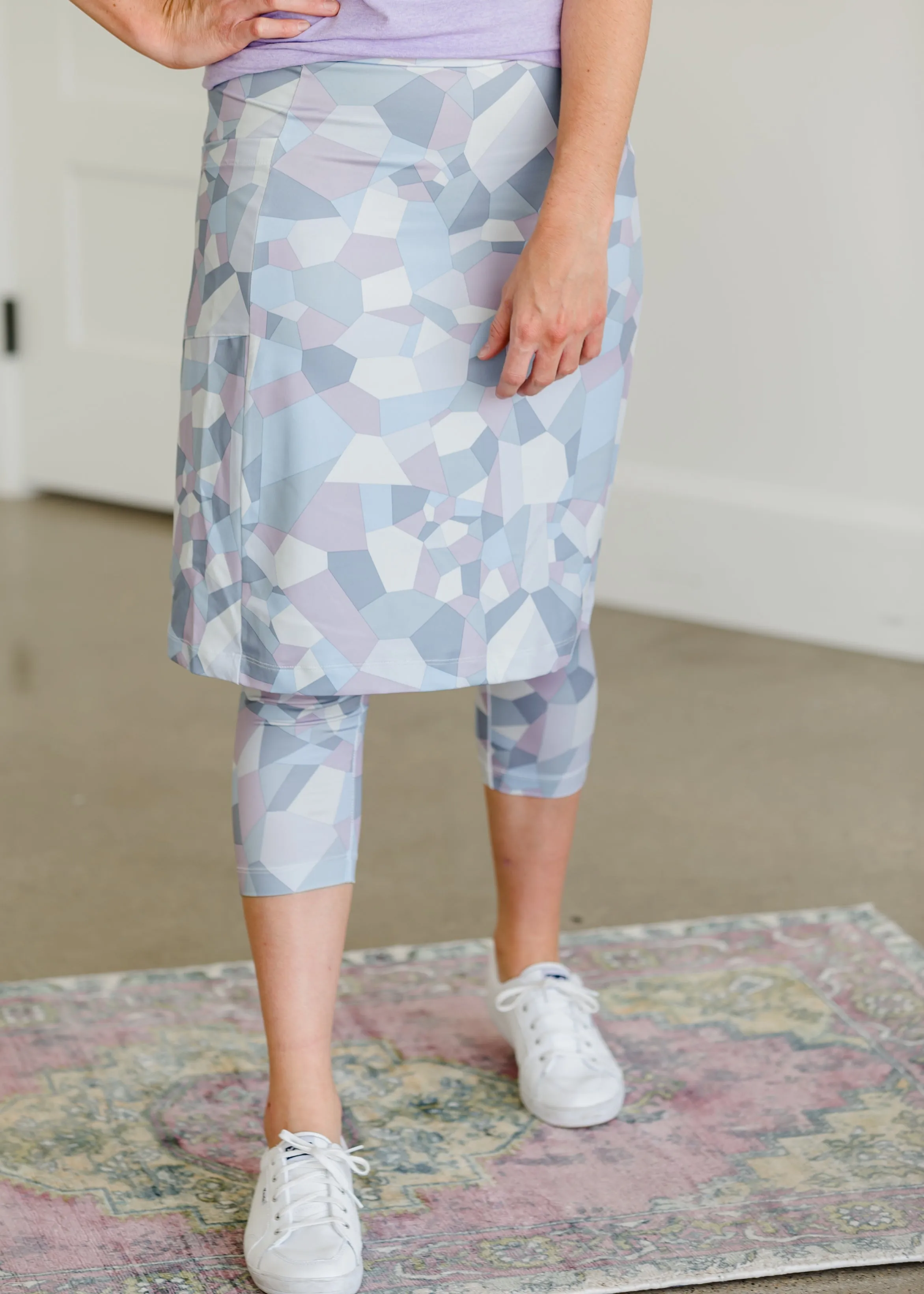 Snoga FIT Shattered Print Sport Skirt - FINAL SALE