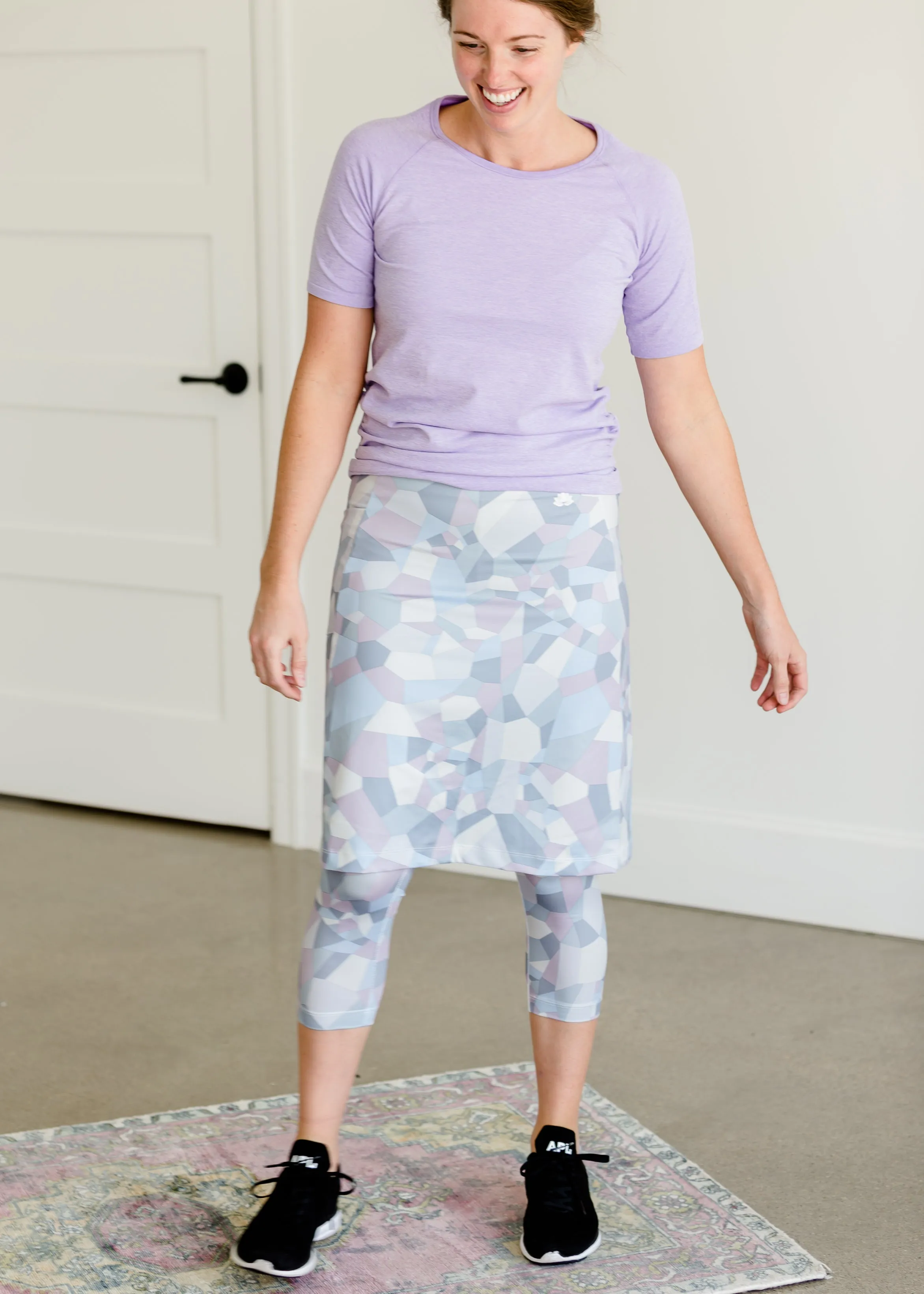 Snoga FIT Shattered Print Sport Skirt - FINAL SALE