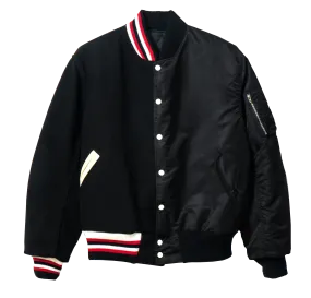 SPLIT VARSITY BOMBER JACKET