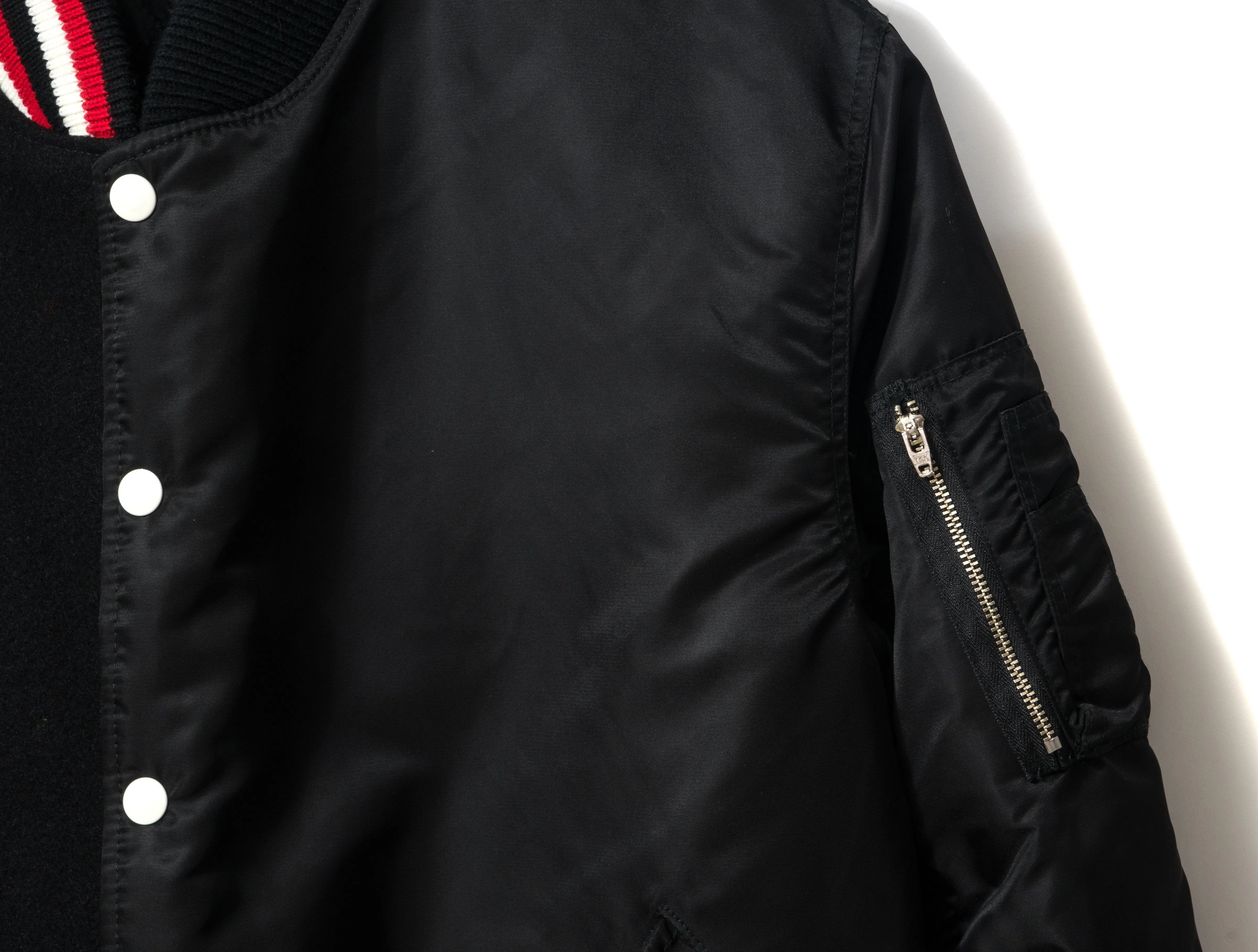 SPLIT VARSITY BOMBER JACKET