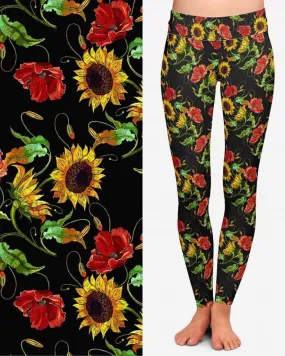 Sunflower leggings with pockets