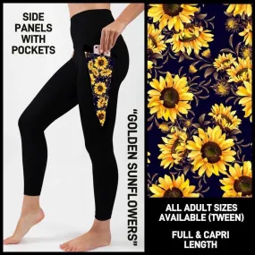 Sunflower pocket leggings