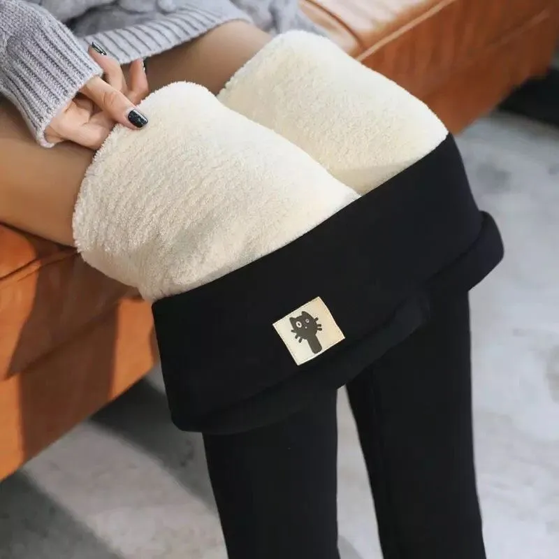 Super Warm Fleece High Waist Cashmere Leggings