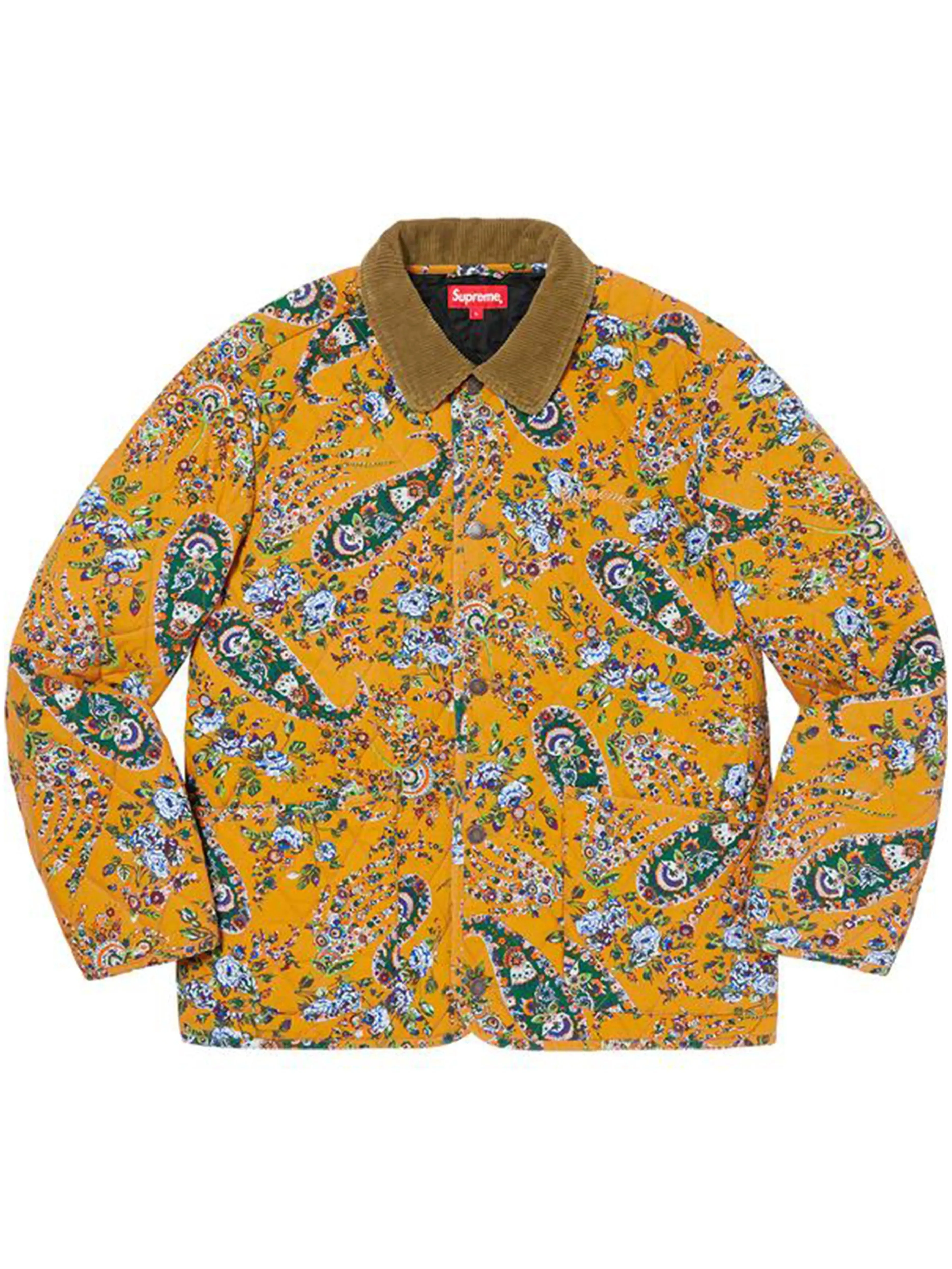 Supreme Paisley Quilted Jacket Mustard [FW19]