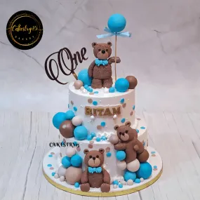 Teddies in the Sky 3kg Cake