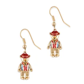 Teddy Bear Drop Earrings