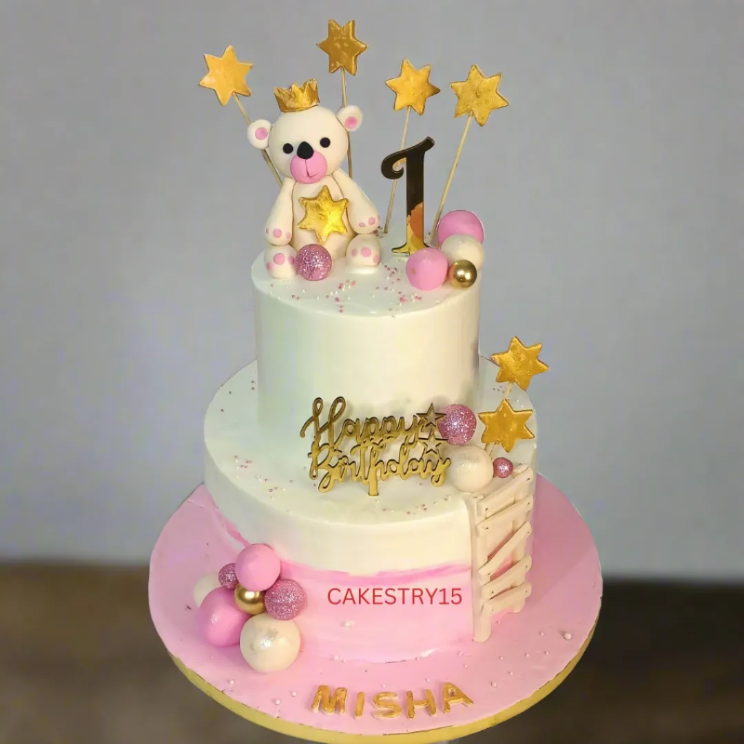 Teddy Star 3kg Birthday Cake