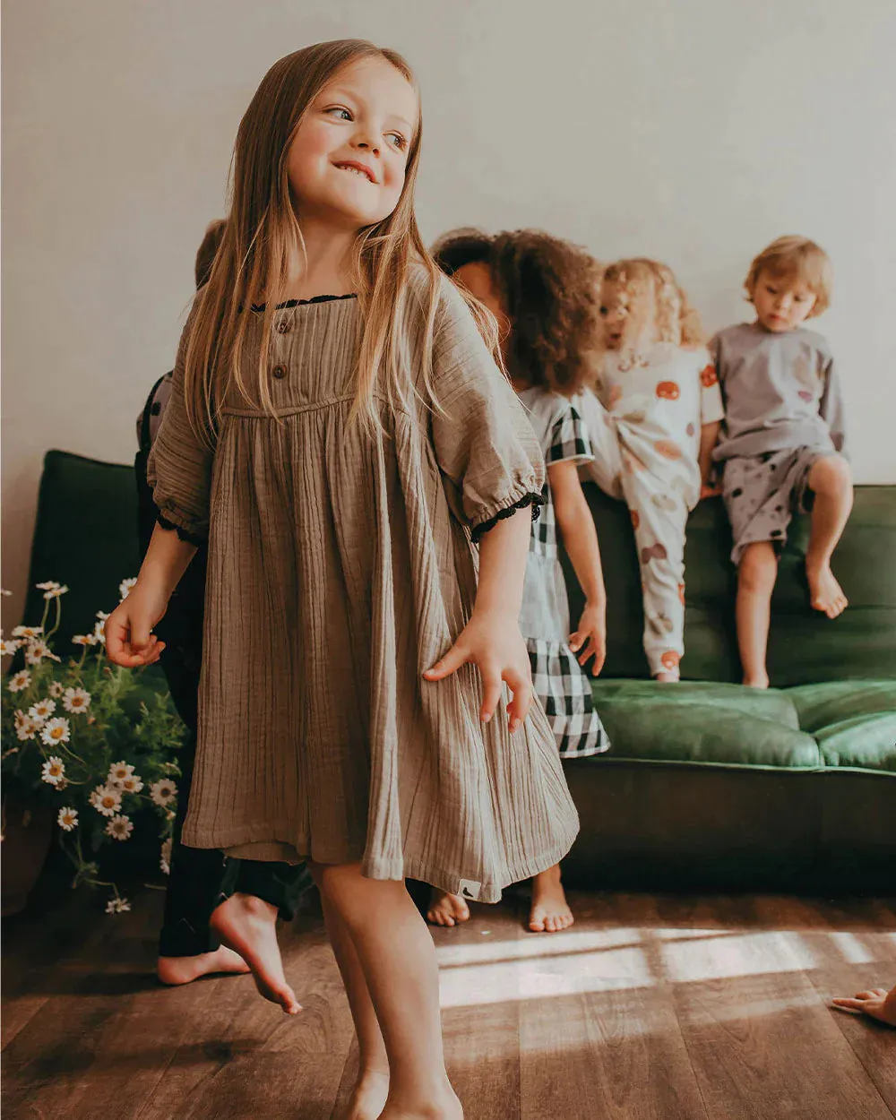 The Herb Gauze Dress - KIDS