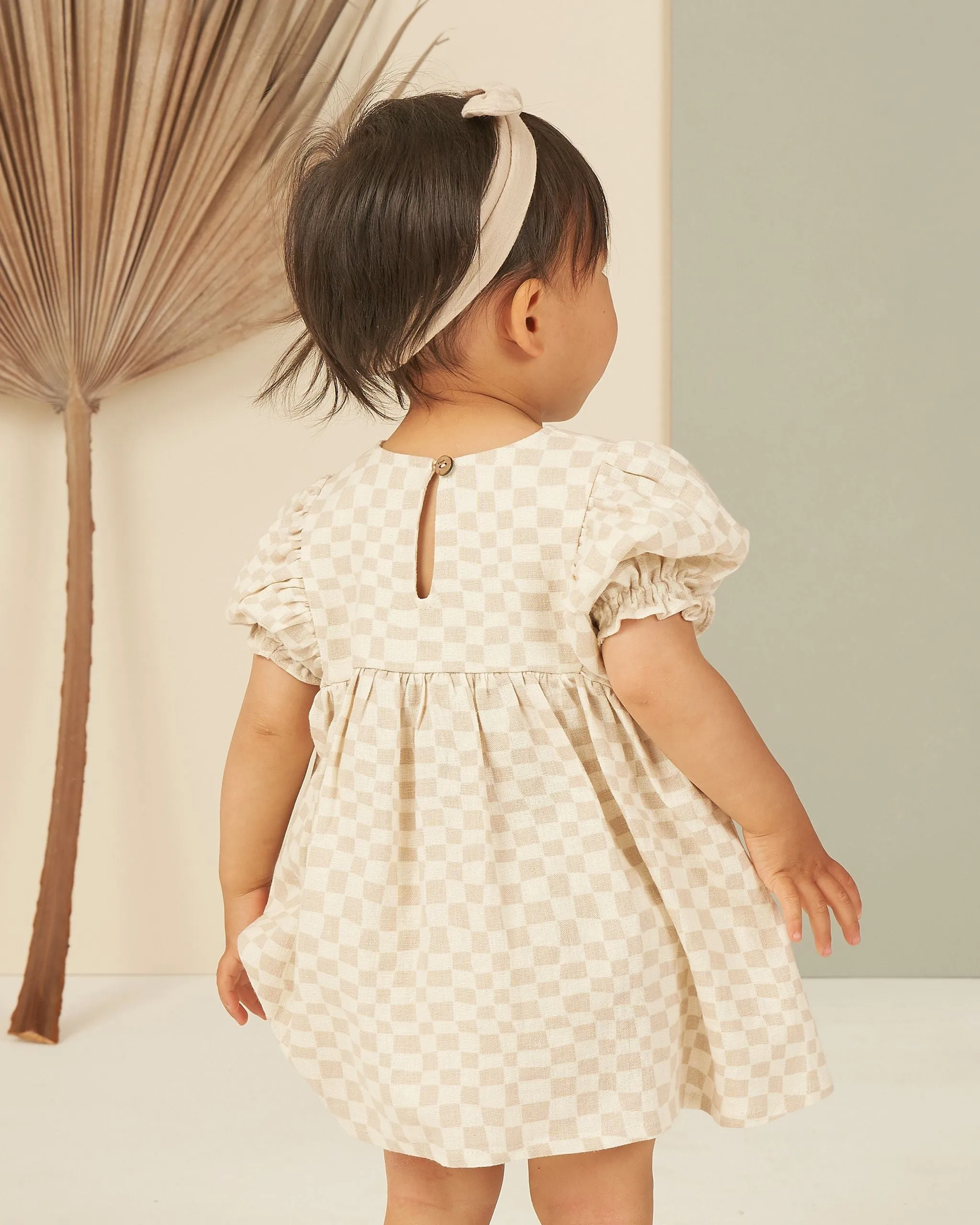 The Jolene Dress by Rylee   Cru - Dove Check - KIDS