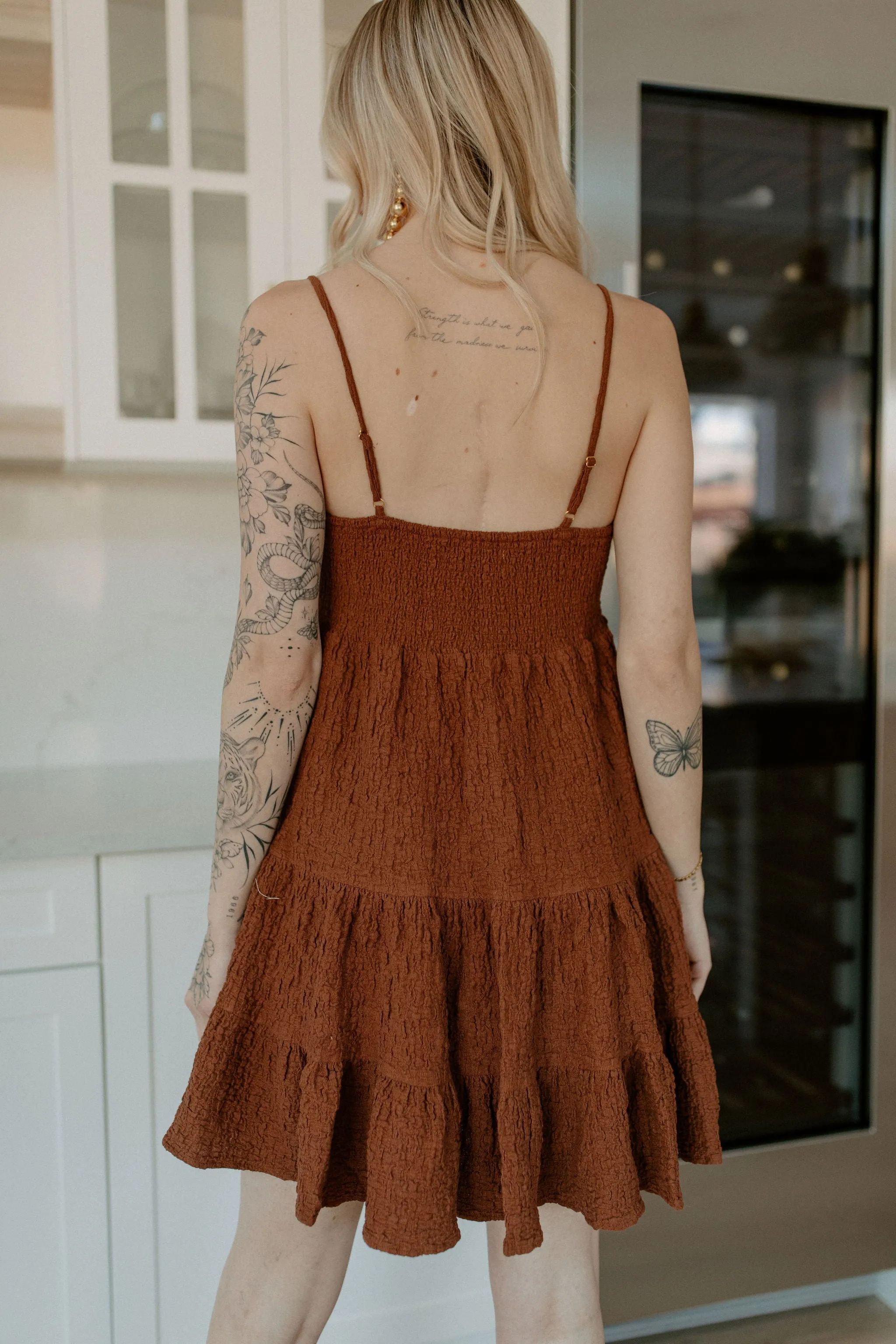 The Kimber Mini Dress by Saltwater Luxe - Pecan