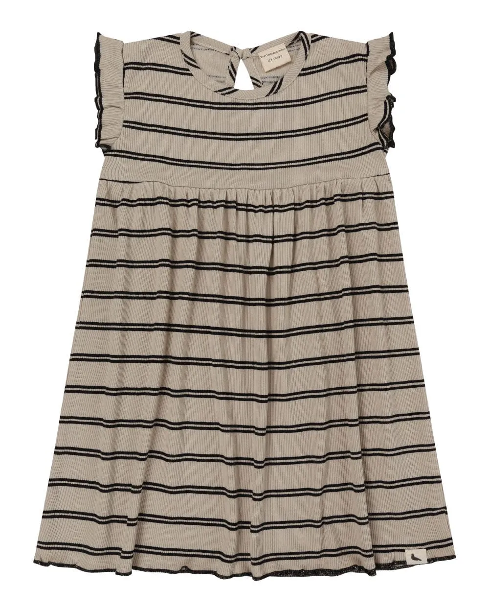 The Retro Rib Stripe Dress - BABY