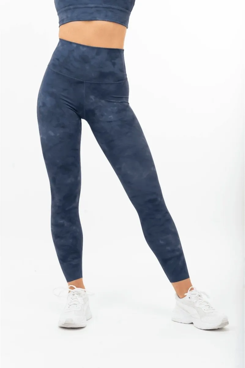 Tie Dye Leggings - Navy Blue