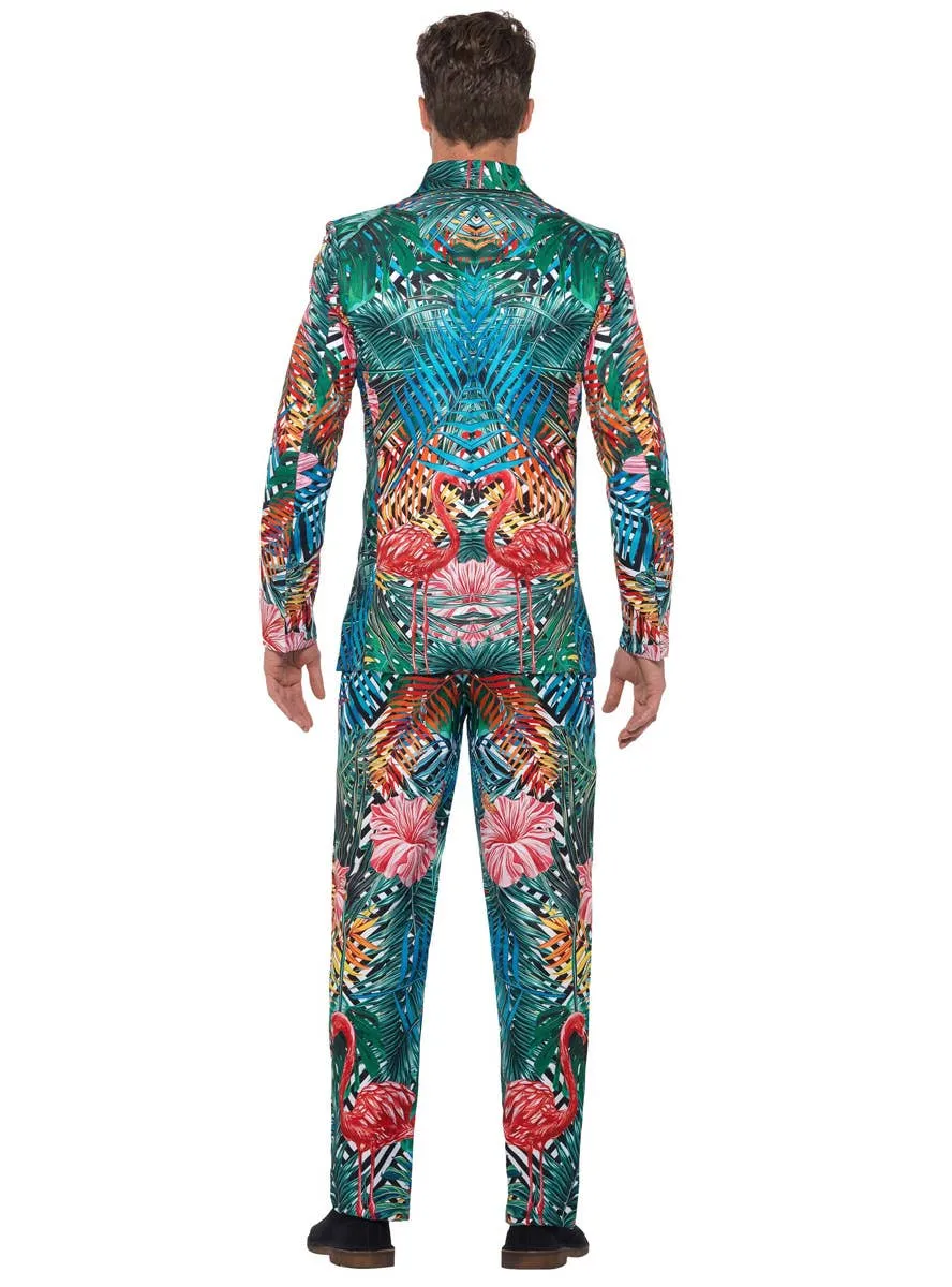 Tropical Hawaiian Flamingo Mens Stand Out Suit Costume