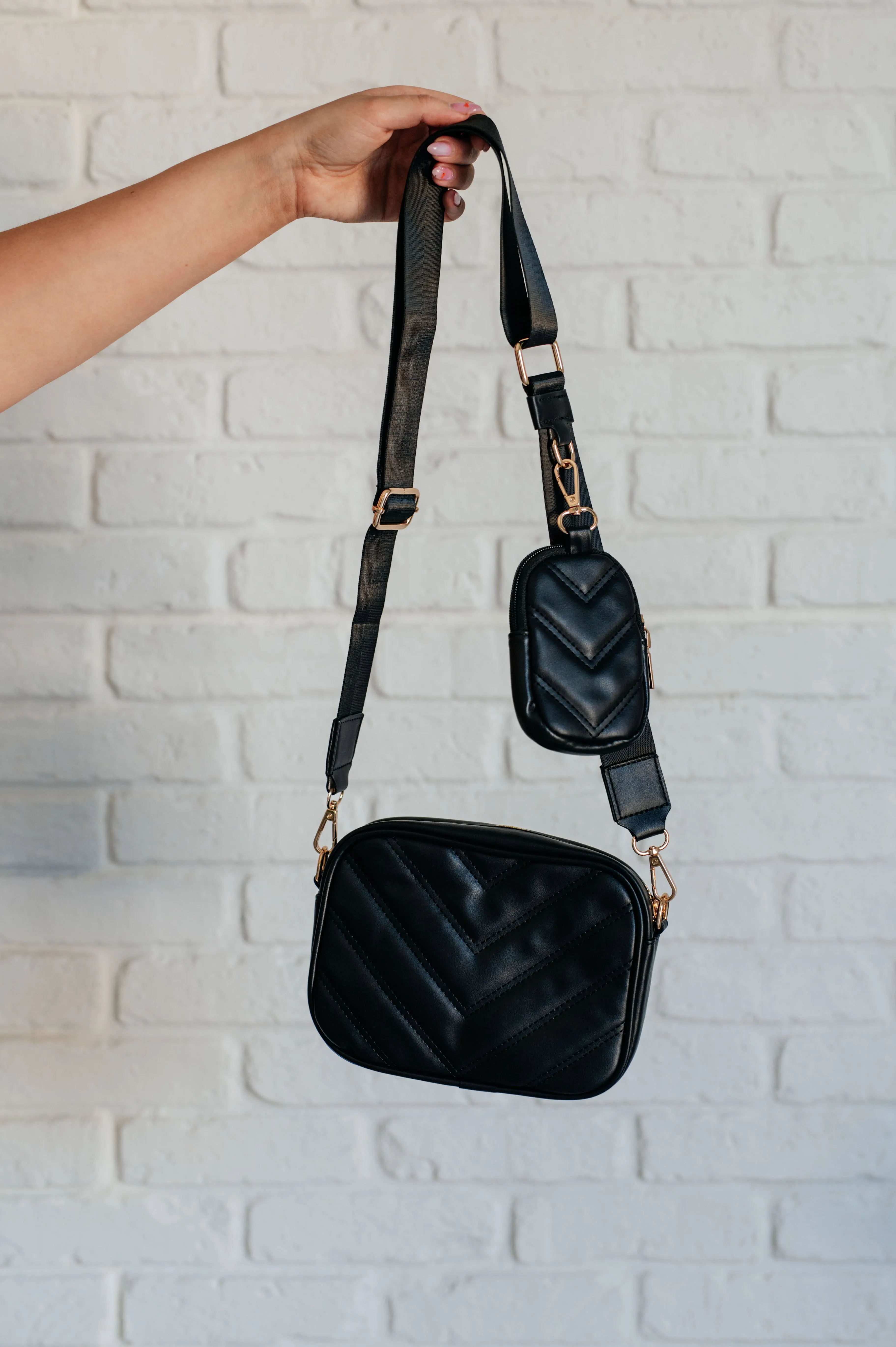 Under Your Spell Crossbody in Black - 11/25