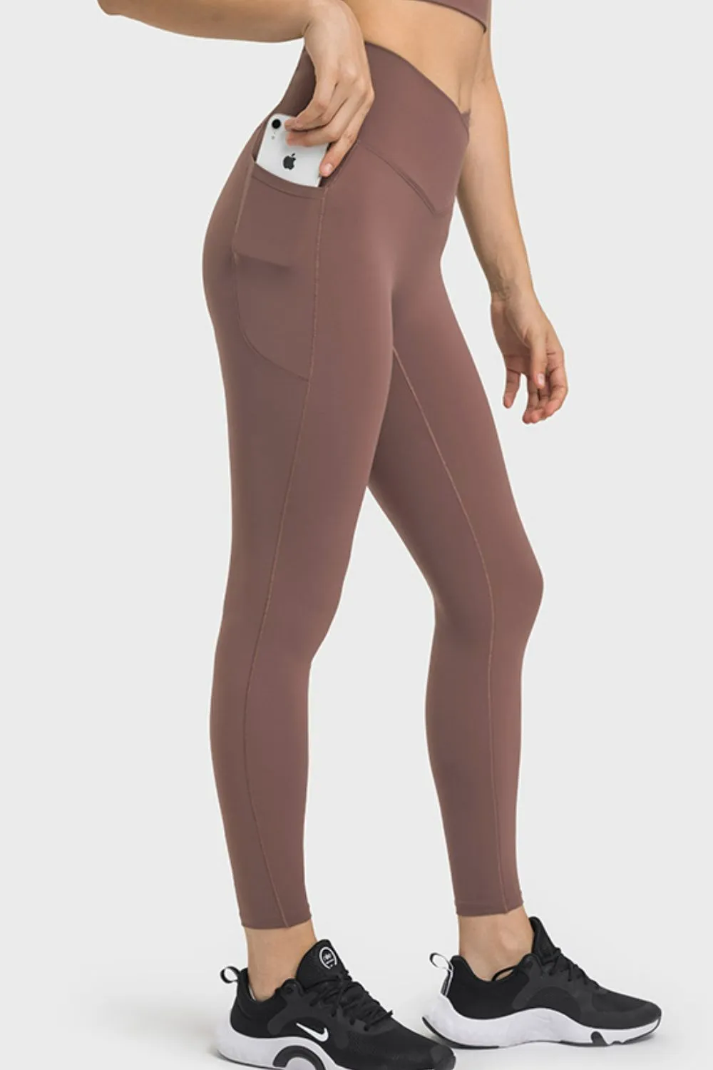 V-Waist Yoga Leggings with Pockets (TBL) T