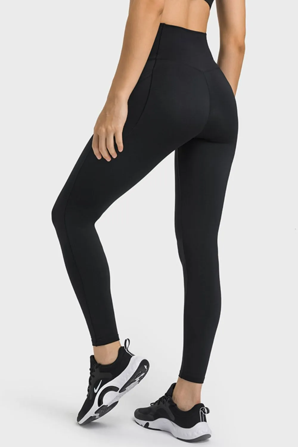 V-Waist Yoga Leggings with Pockets (TBL) T