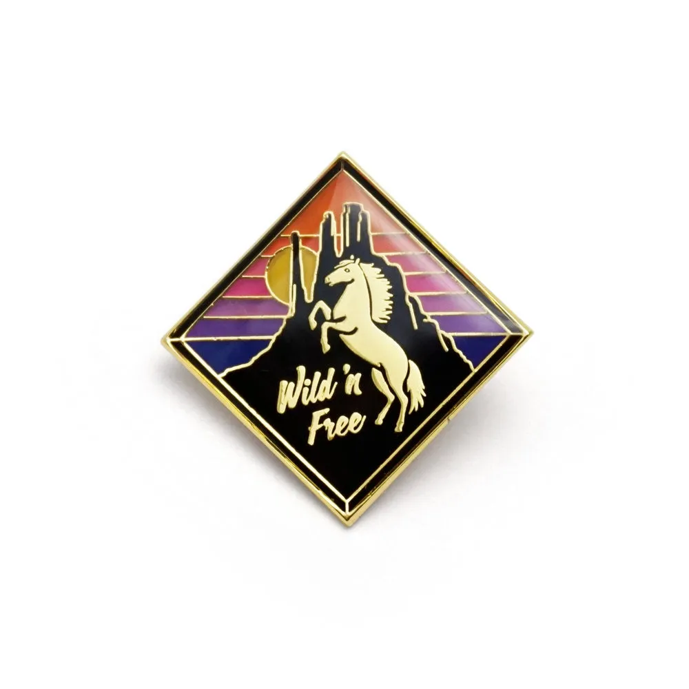 Wild Mustang Enamel Pin