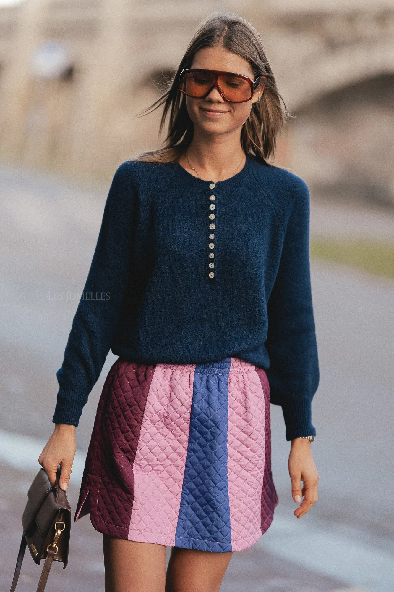 Winnie quilted skirt multicolor