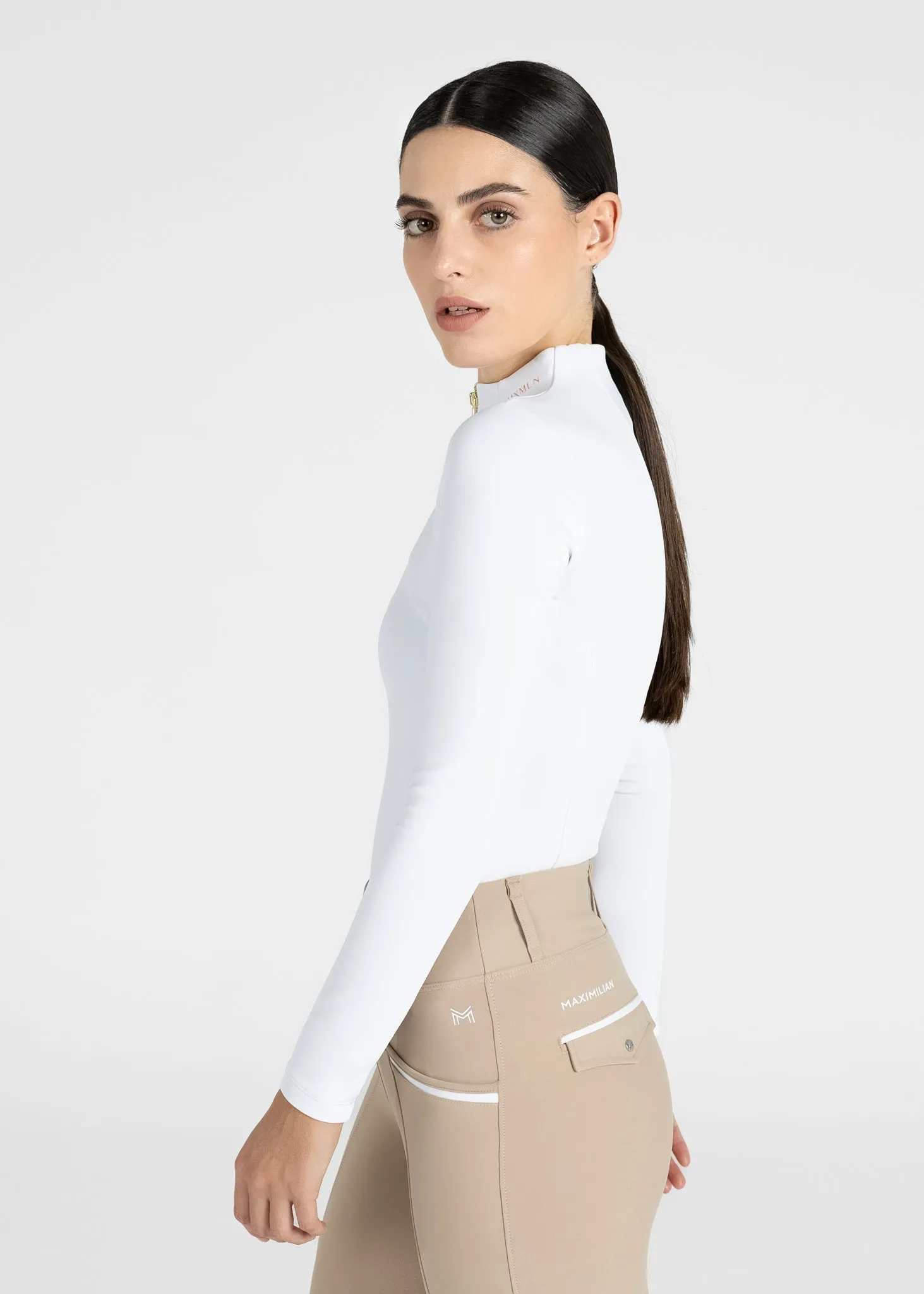 Winter Long Sleeve Base Layer (White/Gold)