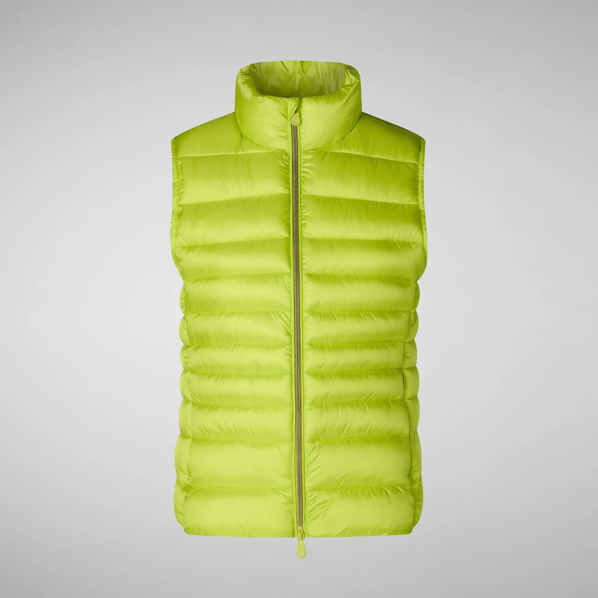 Women's Animal free Puffer Vest Lynn in lichen green