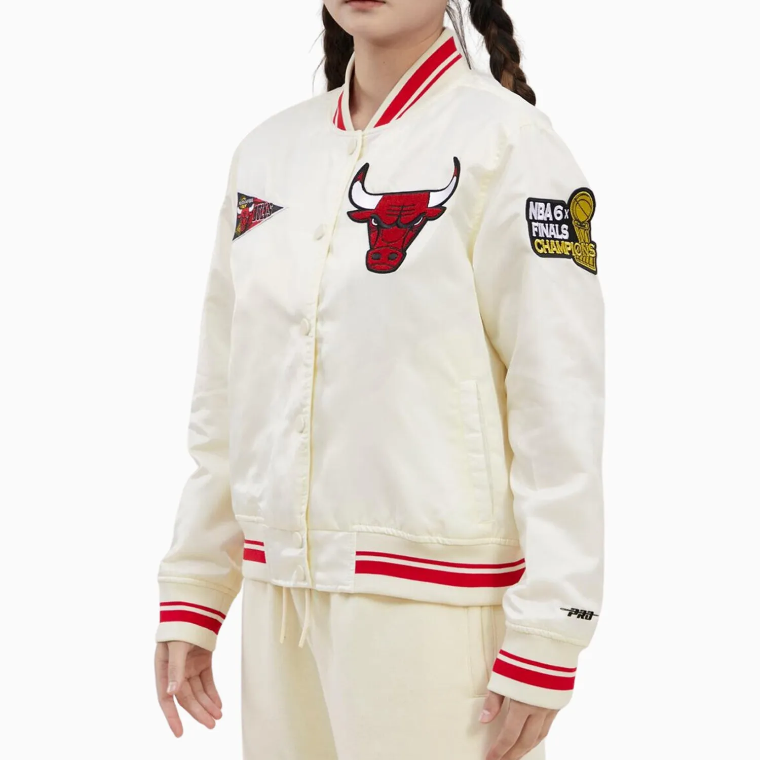 Women's Chicago Bulls NBA Retro Rib Satin Jacket