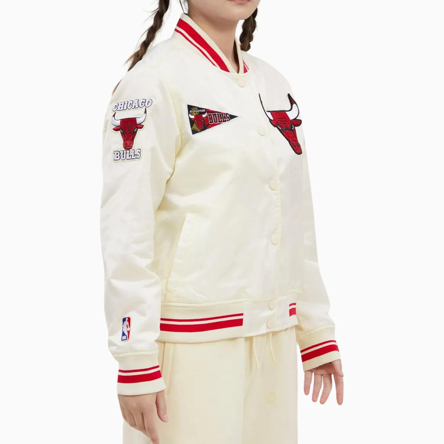 Women's Chicago Bulls NBA Retro Rib Satin Jacket