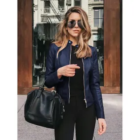 Women's Faux Leather Jacket