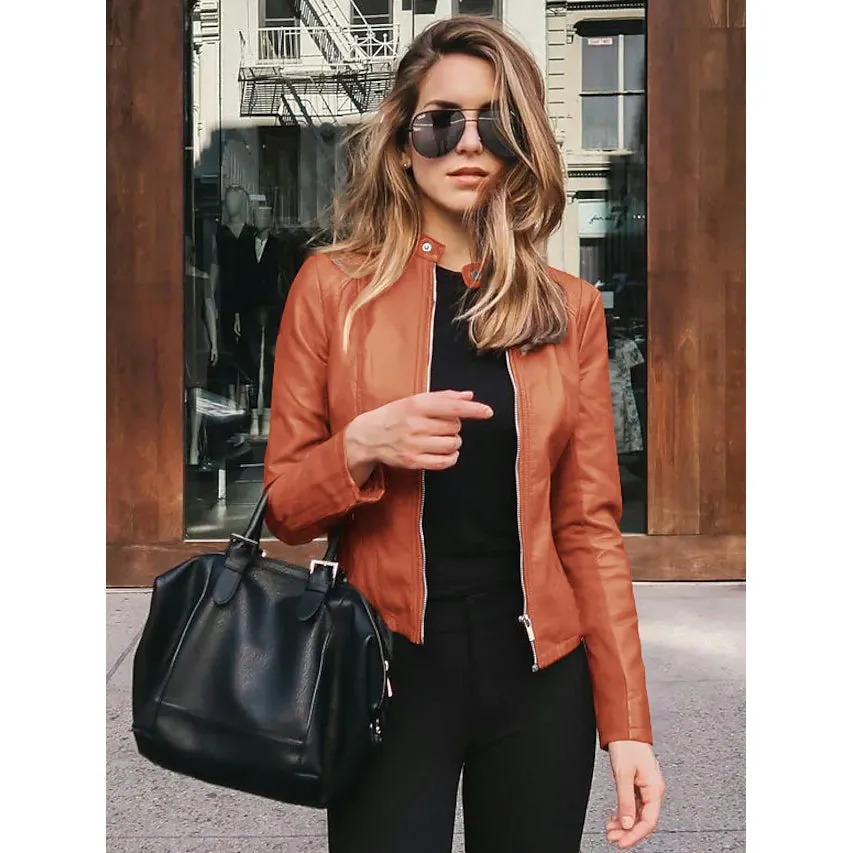 Women's Faux Leather Jacket