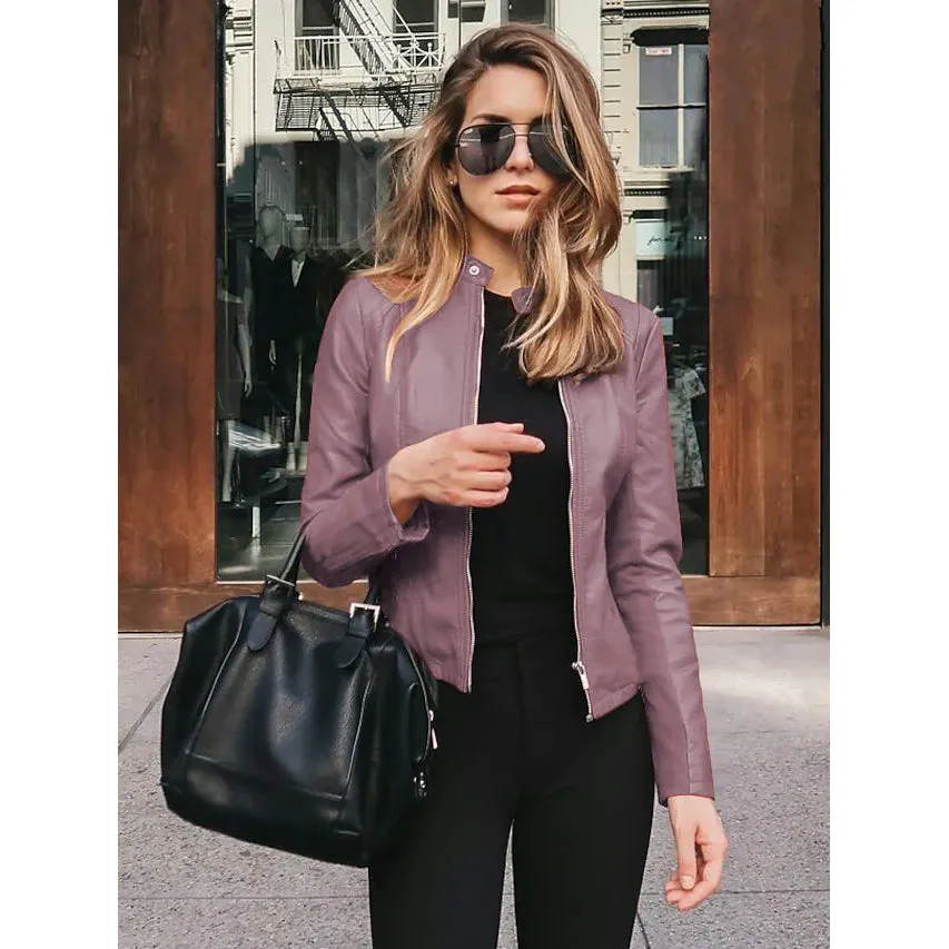 Women's Faux Leather Jacket