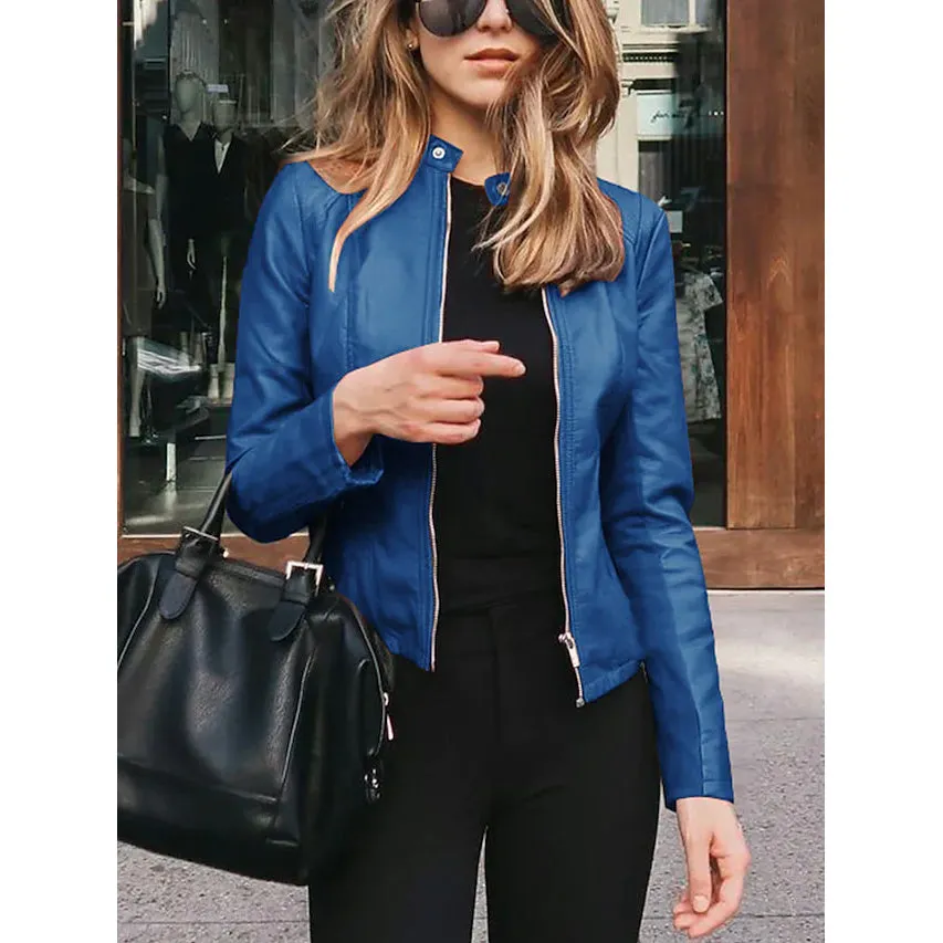 Women's Faux Leather Jacket