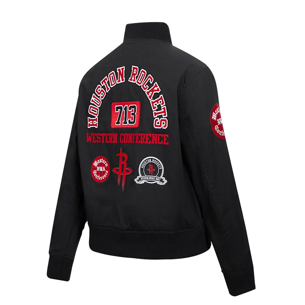 Women's Houston Rockets Pro Standard 713 Edition Rib Twill Jacket