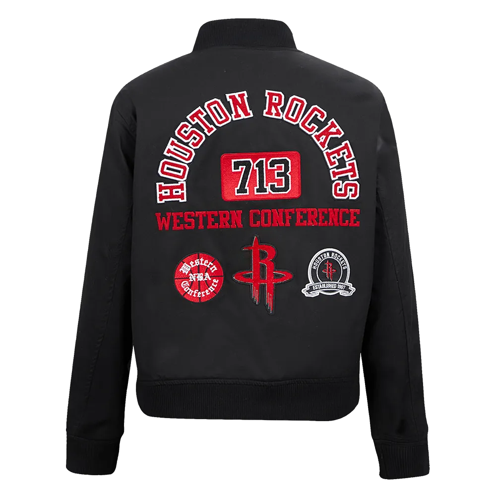 Women's Houston Rockets Pro Standard 713 Edition Rib Twill Jacket