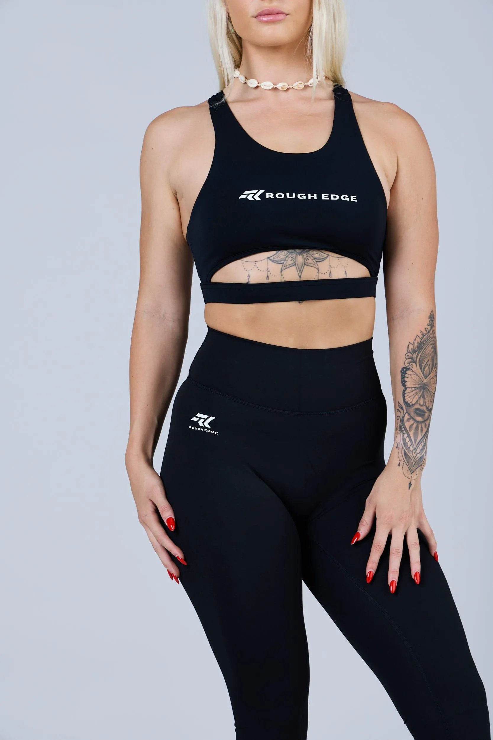 Womens MeanGRL© Sports Leggings Dark Angel