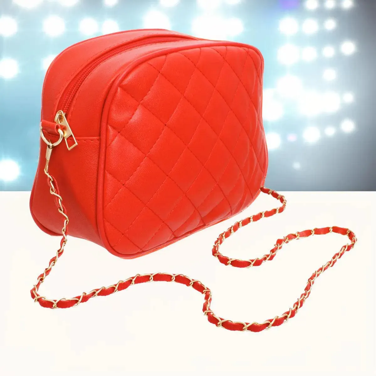 Women's Quilted Style Red Crossbody Bag: Enduring Appeal