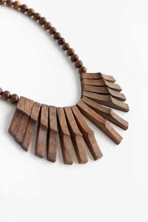 Wooden Statement Necklace